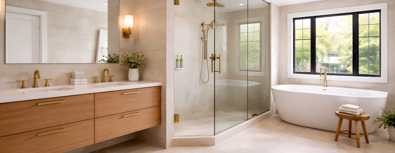 newly renovated bathroom in waterloo